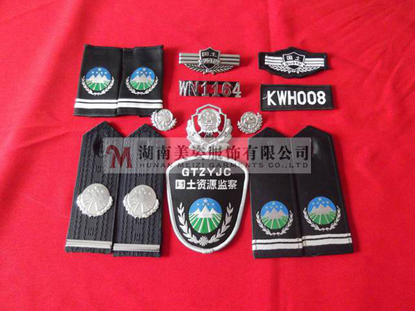國土監(jiān)察標志服，標志